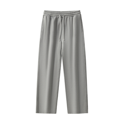 Frayed Washed Straight Leg Sweatpants