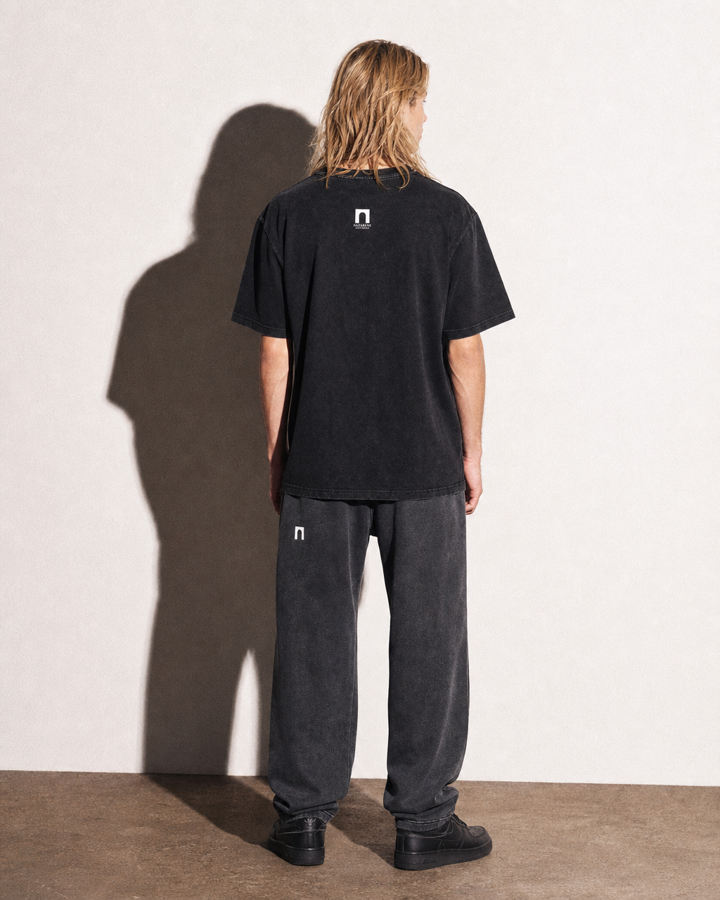 'Three' Washed Oversized Tee