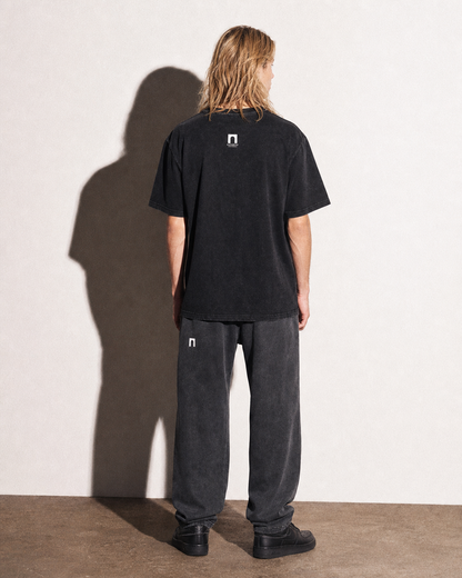 'Three' Washed Oversized Tee