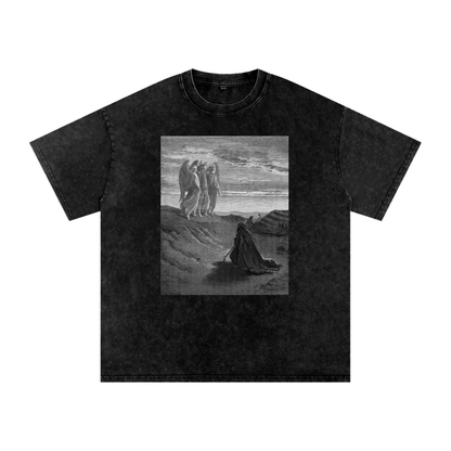 'Three' Washed Oversized Tee