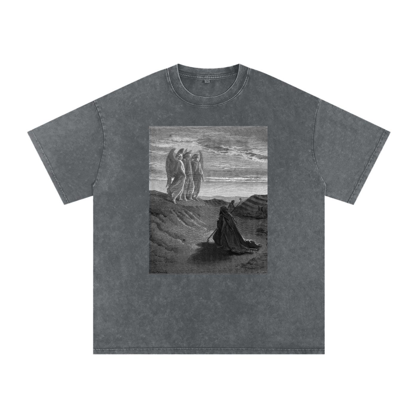 'Three' Washed Oversized Tee