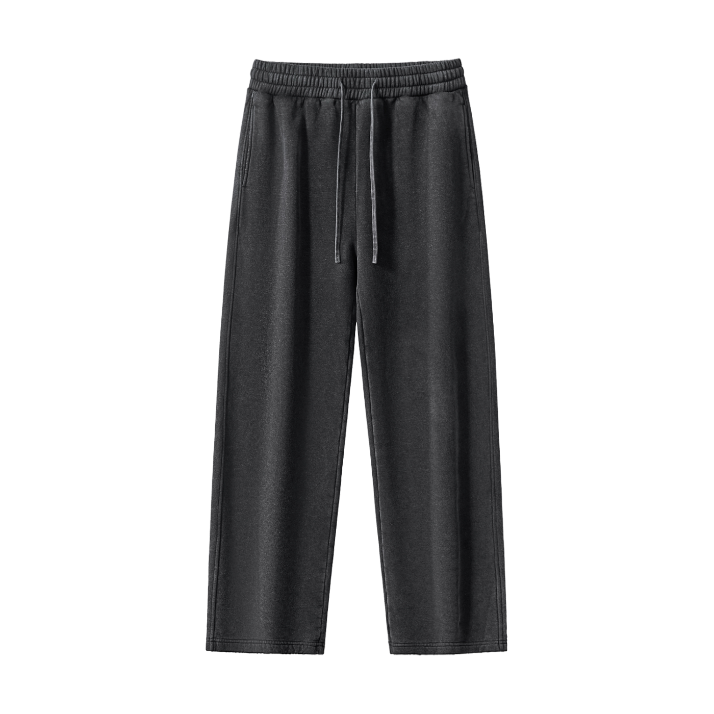 Frayed Washed Straight Leg Sweatpants