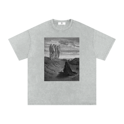 'Three' Washed Oversized Tee