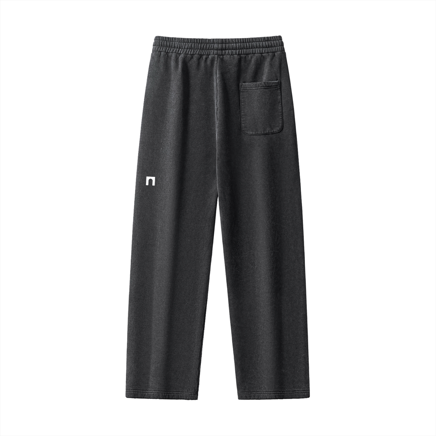 Frayed Washed Straight Leg Sweatpants