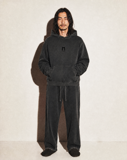 'Sun Over Water' Washed Hoodie