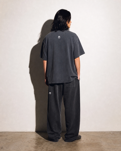 'Sheep' Distressed Boxy Oversized T-Shirt