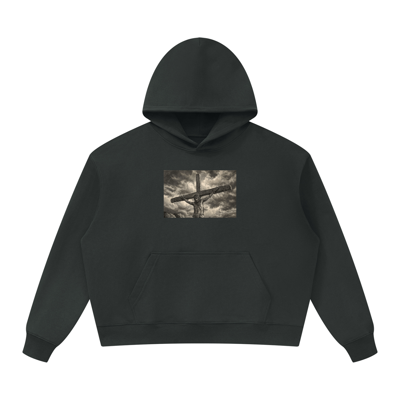 'Golgatha' Oversized Heavyweight Hoodie