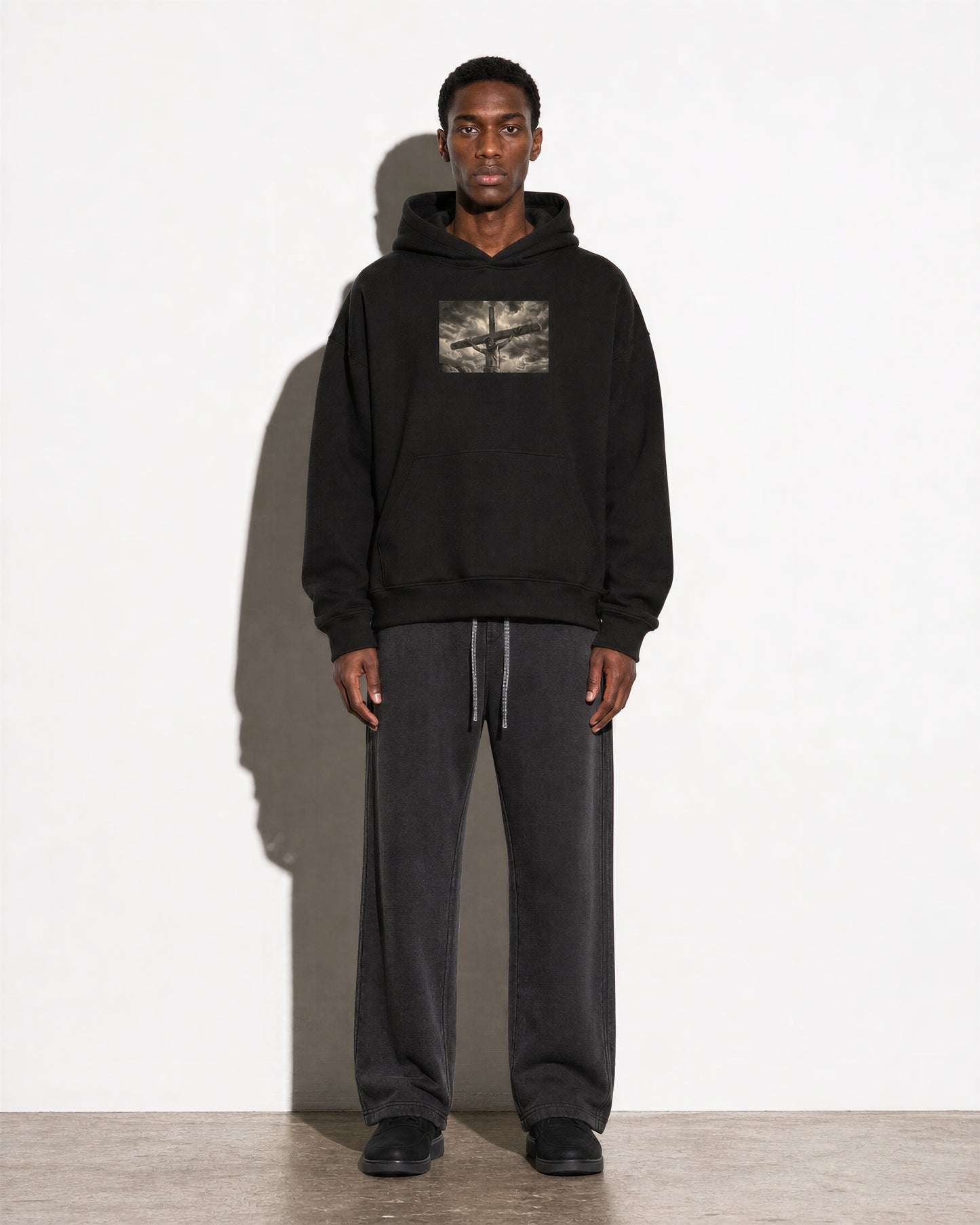 'Golgatha' Oversized Heavyweight Hoodie