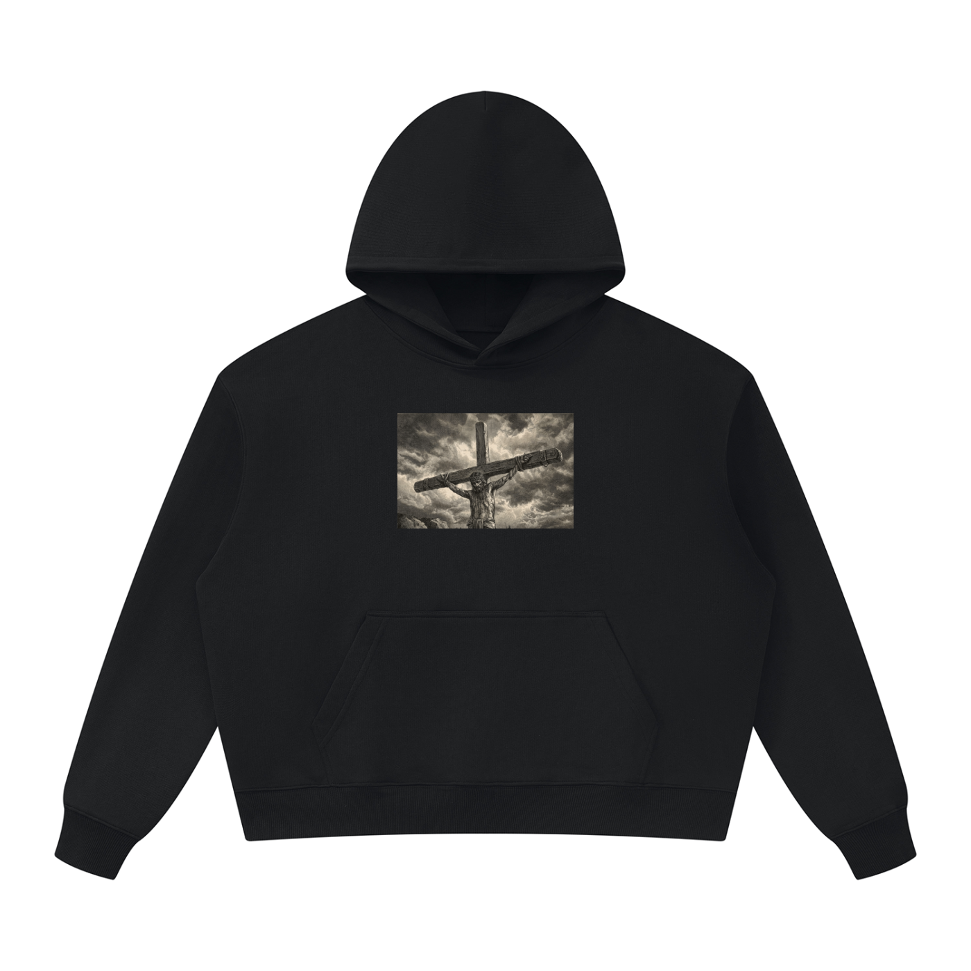 'Golgatha' Oversized Heavyweight Hoodie