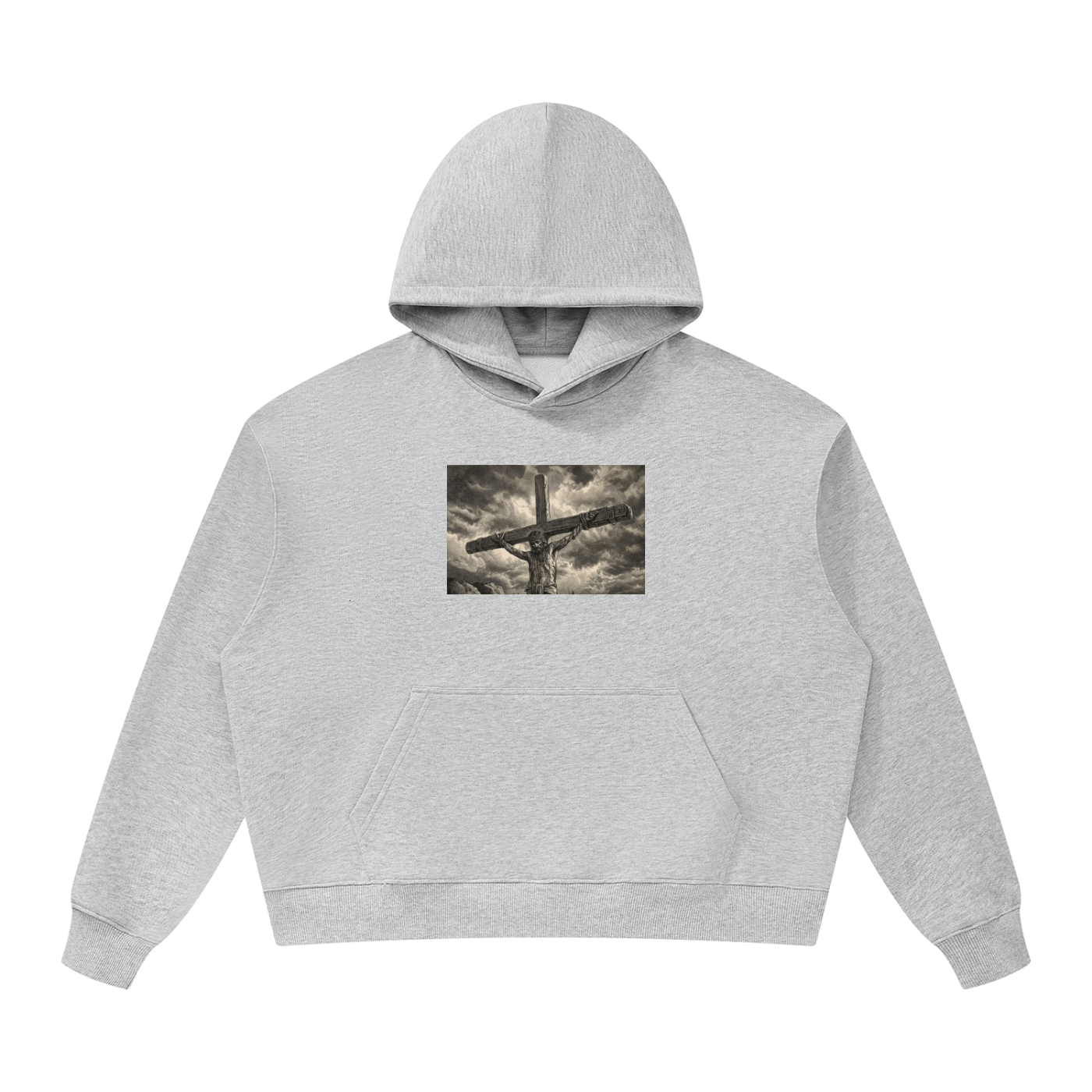 'Golgatha' Oversized Heavyweight Hoodie