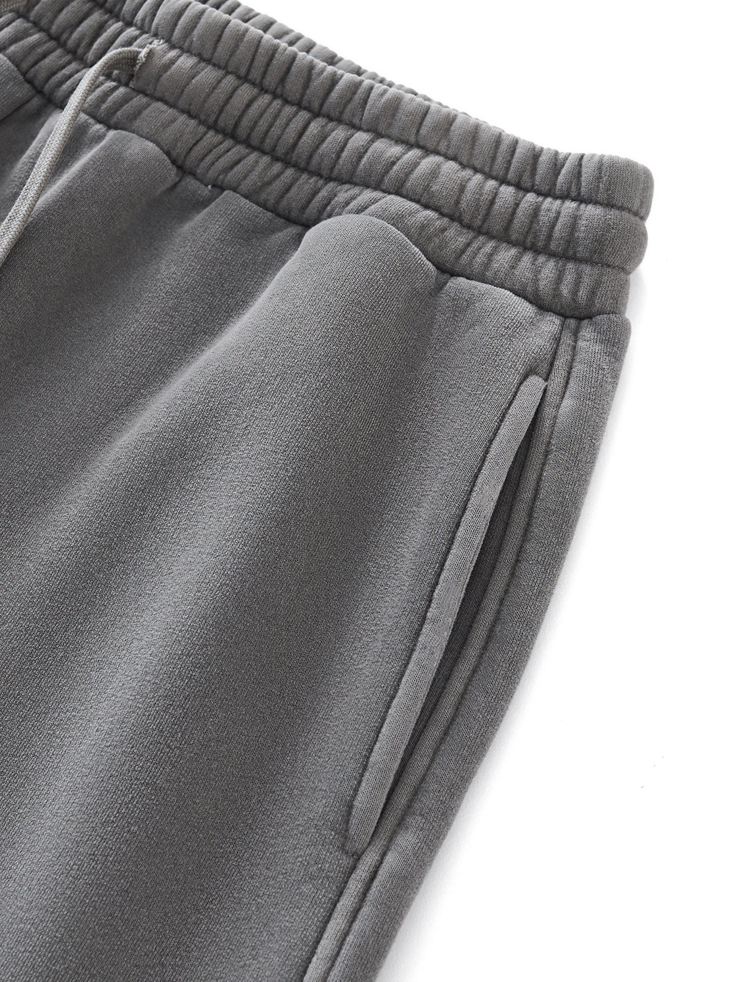 Frayed Washed Straight Leg Sweatpants