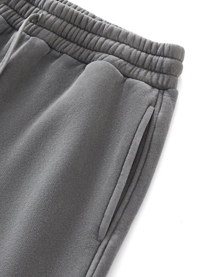 Frayed Washed Straight Leg Sweatpants