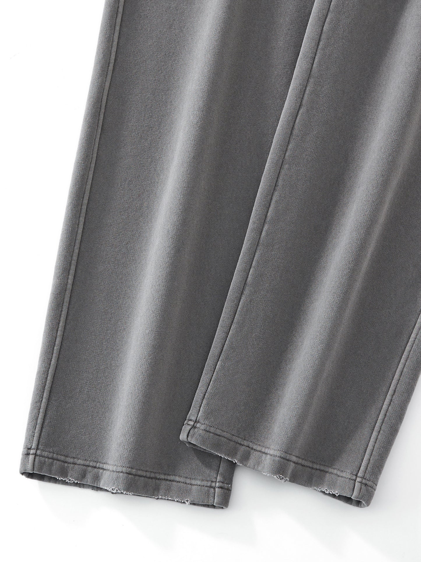 Frayed Washed Straight Leg Sweatpants