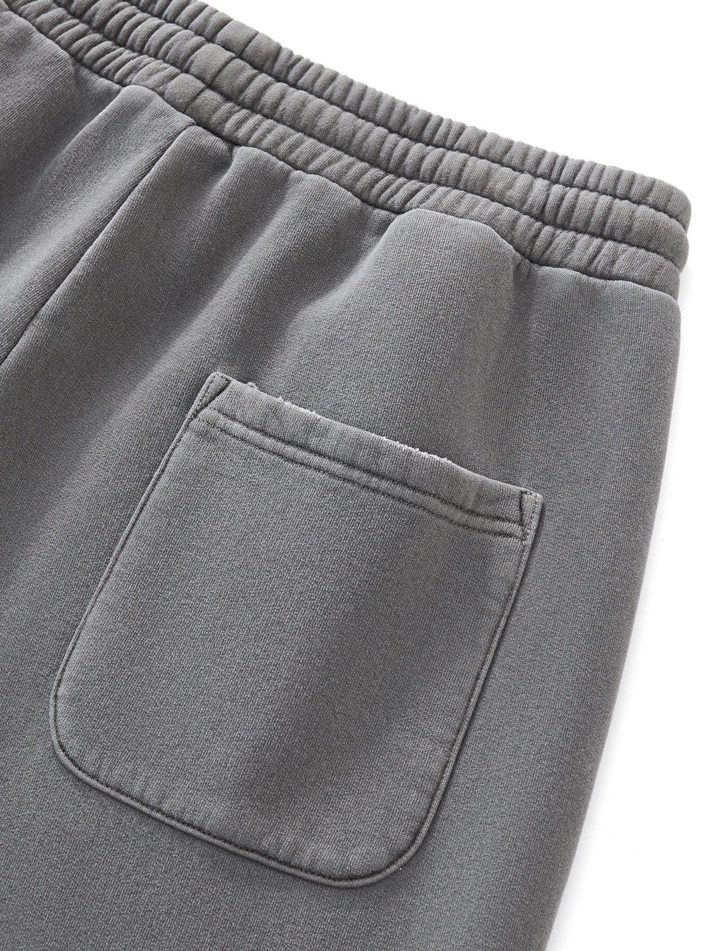 Frayed Washed Straight Leg Sweatpants