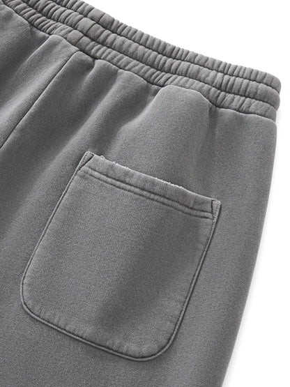 Frayed Washed Straight Leg Sweatpants